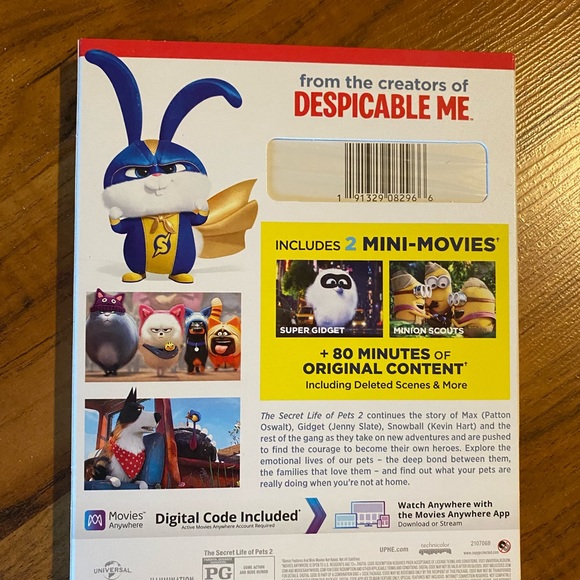 THE SECRET LIFE OF PETS 2 Movie 🎥 Blue-Ray and DVD (New) - Picture 8 of 10